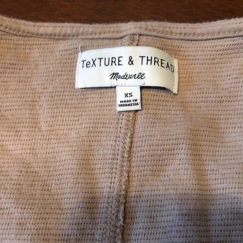Madewell Texture and Thread Button Front Tank - Picture 2 of 3